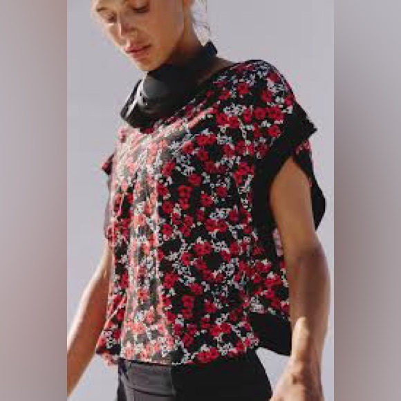 NWT FREE PEOPLE MOVEMENT My Time Printed Tee - Picture 6 of 8